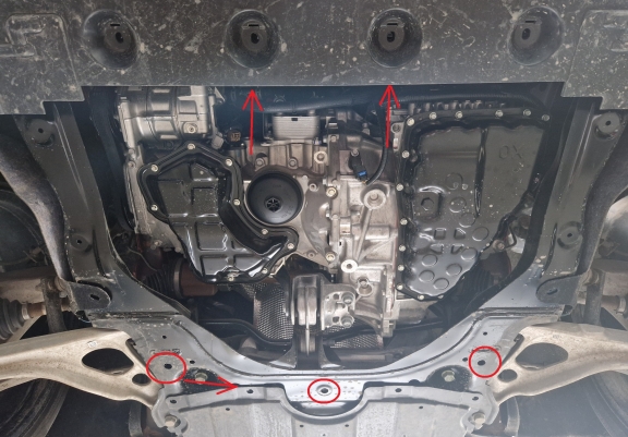Aluminium skid plate for Nissan X-Trail T33