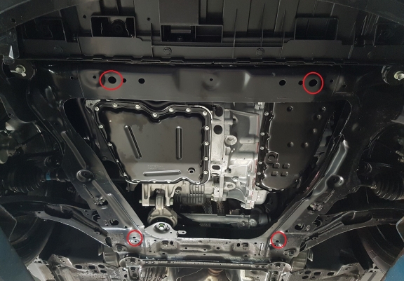 Aluminium skid plate for Renault Koleos