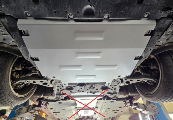 Aluminum skid plate for Suzuki Swace