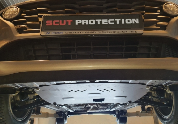 Steel skid plate for Hyundai Solaris