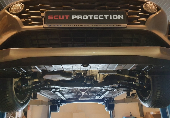 Steel skid plate for Hyundai Solaris