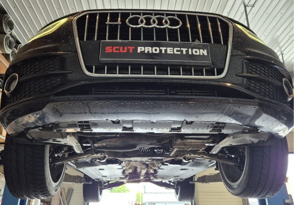 Aluminum skid plate for Audi Q2