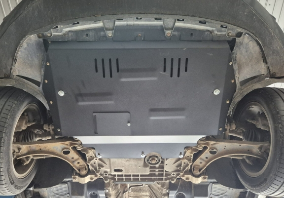 Steel skid plate for the protection of the engine and the gearbox for Audi A3