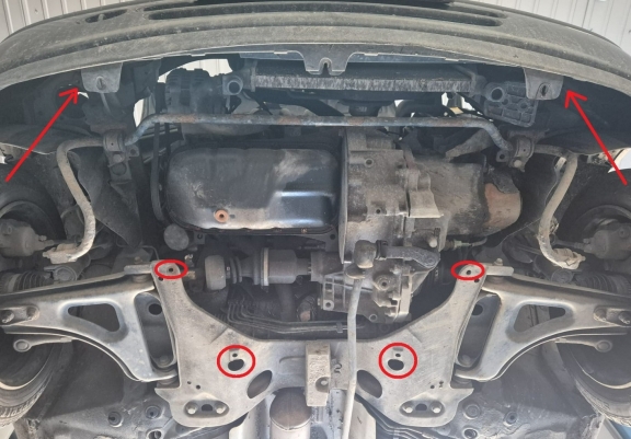 Steel skid plate for Renault Twingo
