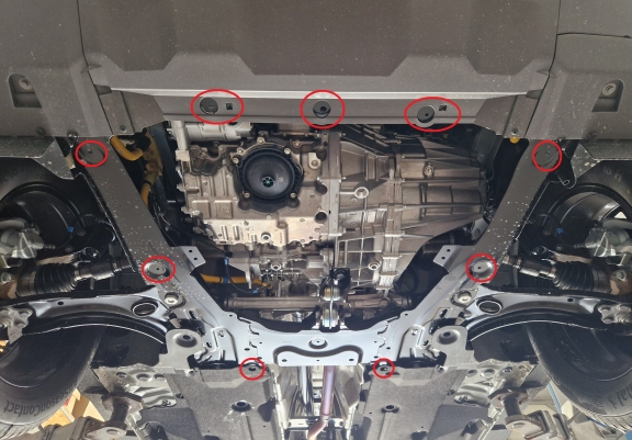 Aluminum skid plate for Dacia Duster- 4x2