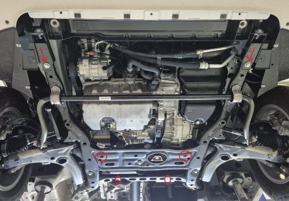 Aluminum  skid plate for MAN Tge
