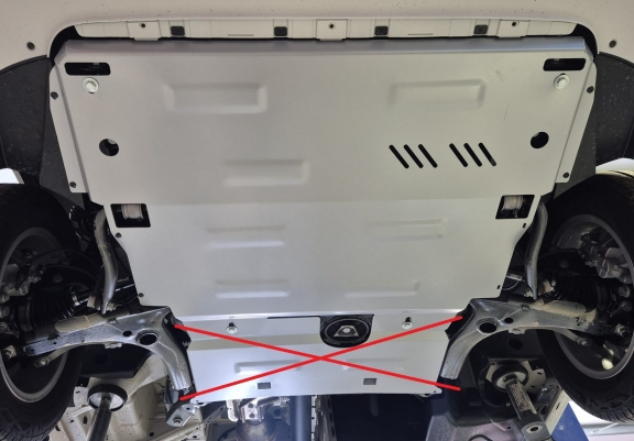 Aluminum  skid plate for MAN Tge