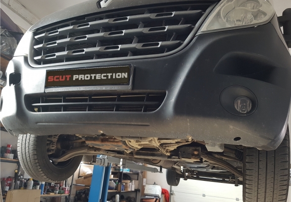 Aluminium skid plate for Opel Movano