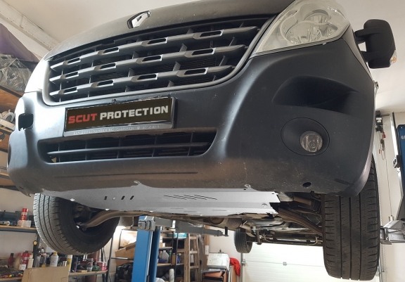 Aluminium skid plate for Opel Movano