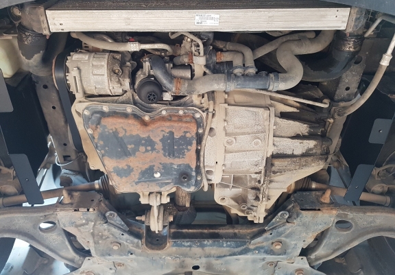 Aluminium skid plate for Opel Movano