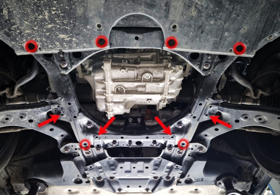 Steel skid plate for Toyota BZ4X