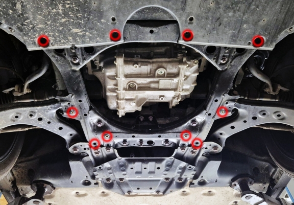 Steel skid plate for Toyota BZ4X