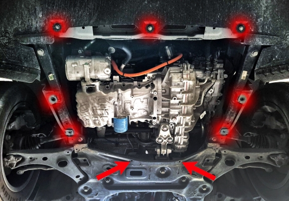 Aluminum skid plate for Omoda 5