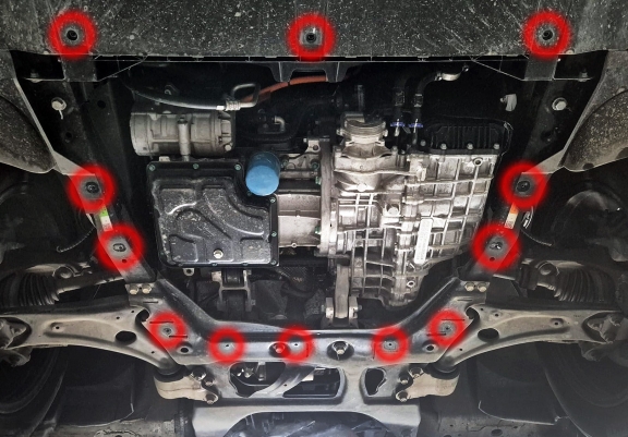 Aluminum skid plate for Omoda 9