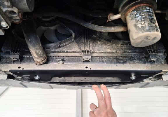 Aluminum skid plate for Mitsubishi Outlander