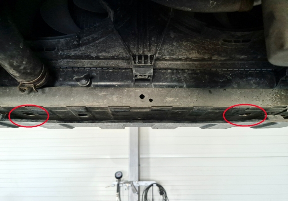 Aluminum skid plate for Mitsubishi Outlander