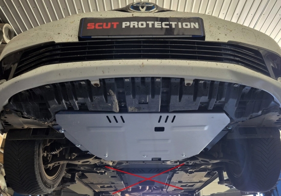 Aluminum skid plate for Toyota Prius