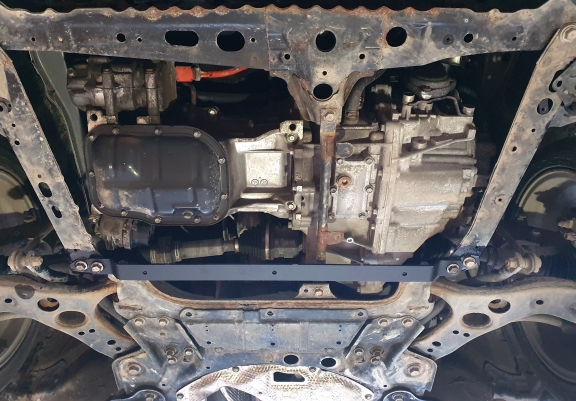 Aluminum skid plate for Toyota Prius