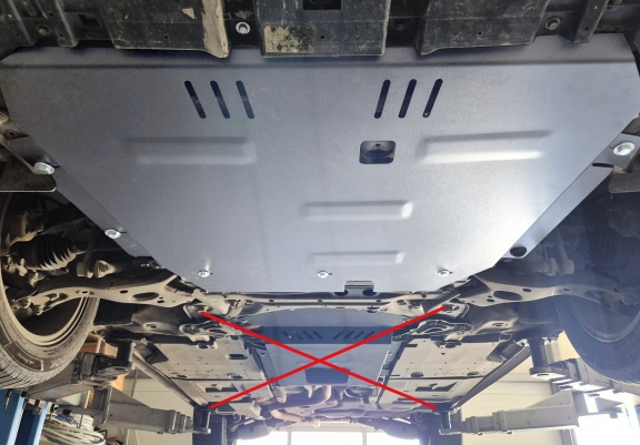 Aluminum skid plate for Toyota Prius