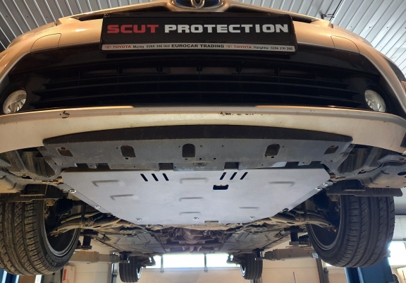 Aluminum skid plate for Toyota Prius
