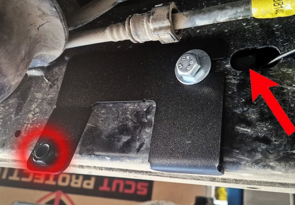 Steel fuel tank skid plate  for Ssangyong Rexton