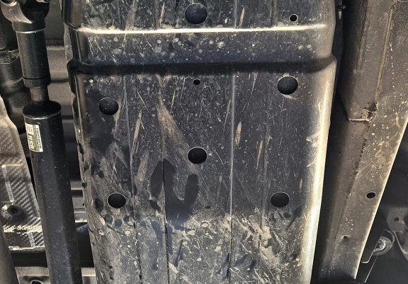 Steel fuel tank skid plate  for Ssangyong Rexton