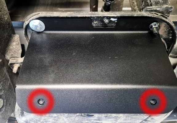 Steel fuel tank skid plate  for Ssangyong Rexton