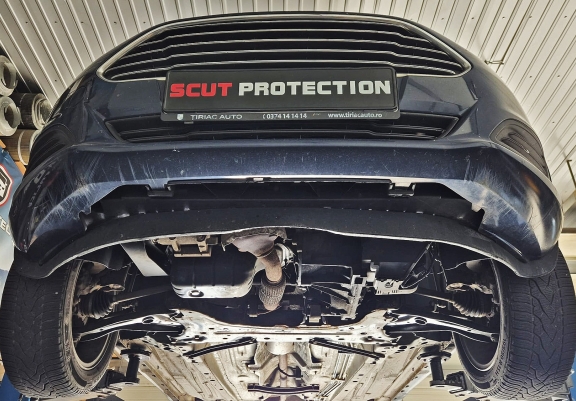 Steel skid plate for Ford Fiesta