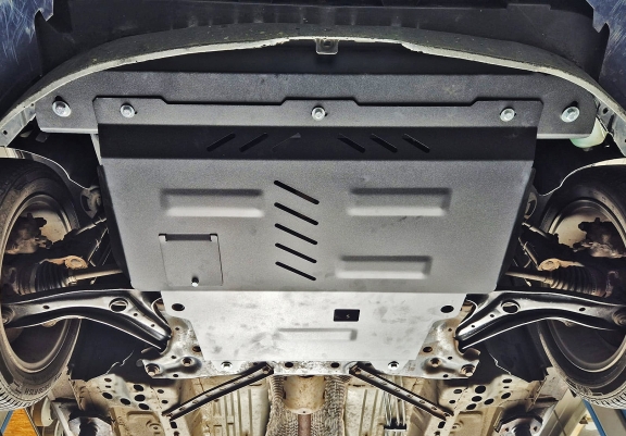 Steel skid plate for Ford Fiesta