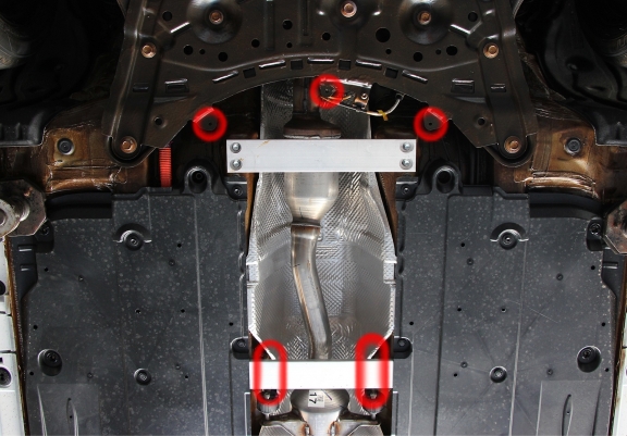 Aluminum catalytic converter plate/cat lock for Suzuki Swace