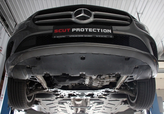 Steel skid plate for Mercedes CLA C118