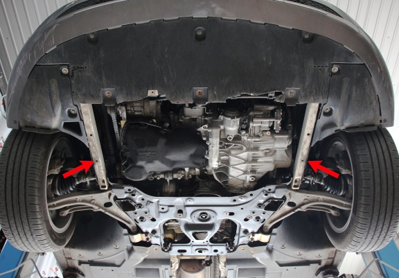 Steel skid plate for Mercedes CLA C118